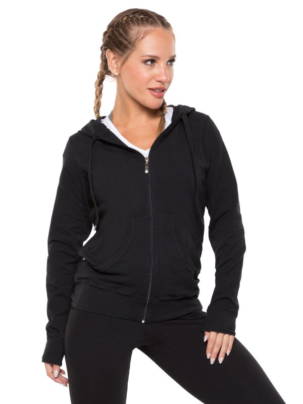 Campera buzo alg lycra con capucha - Art. 5276