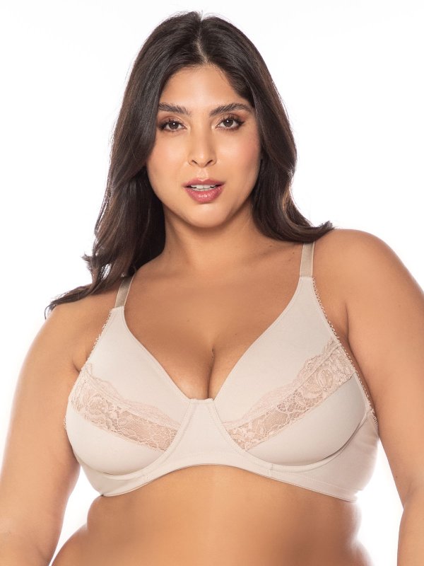 Corpiño Elegance lycra y puntilla con aro - Art. 6006