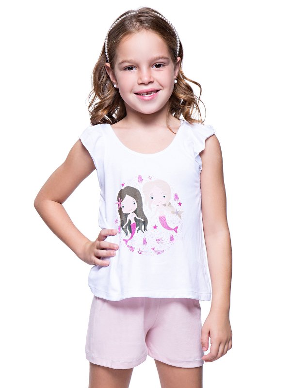 Pijama Musculosa Niña Sirenas - Art. 7449