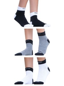 Media corta deportiva con logo (pack x 3) - Art. 3036.3